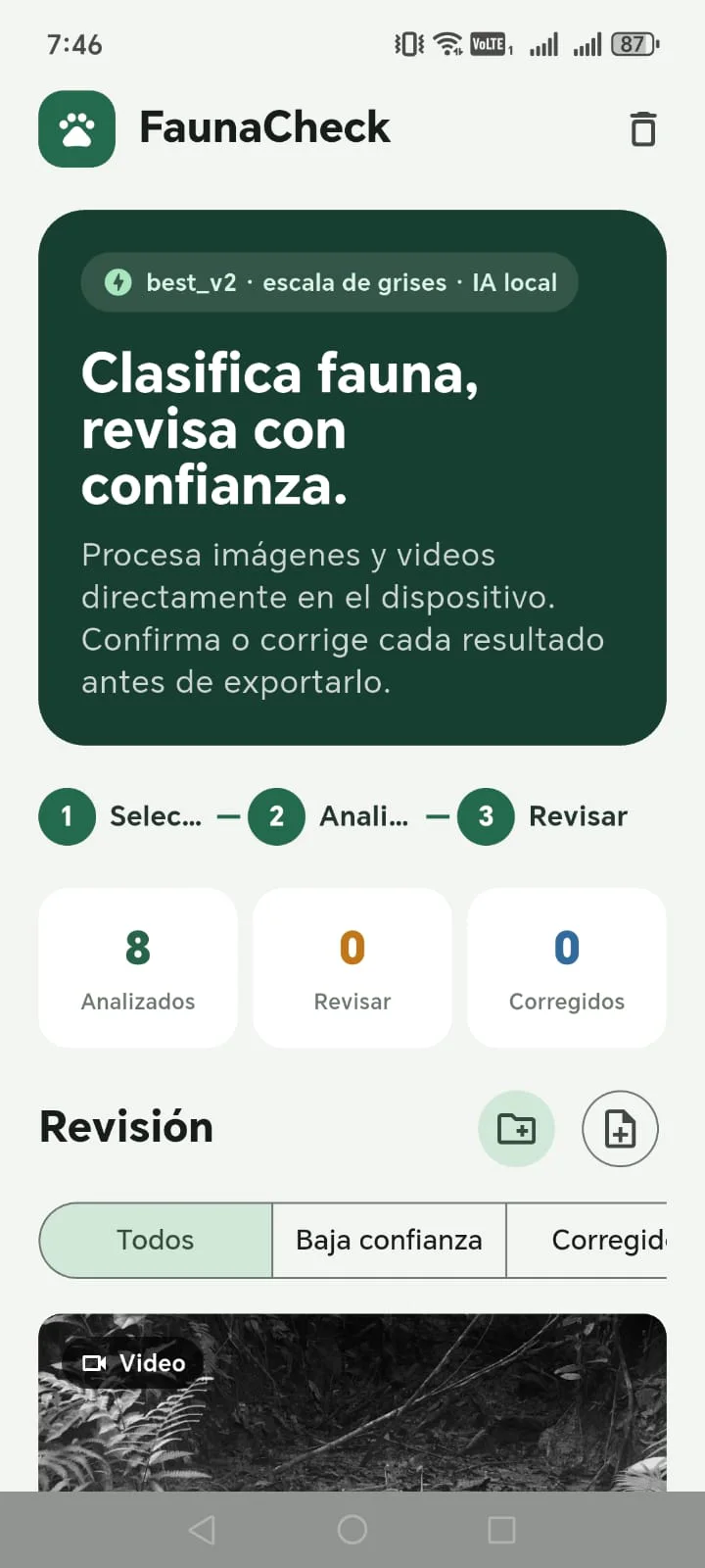 Detección de fauna silvestre amazónica